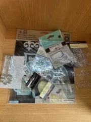 Scrapbook/craft Lot Adhesive Rhinestones Metal Key Stencils