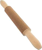 Kichvoe Patterned Rolling Pin Embossing Rolling Pin Dough Cutter Roller Kit Noodle Maker Spaghetti Cutter