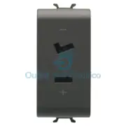Gewiss GW112452 Outlet Selv 2P 6A 24V Polarizes Ta 1M Black