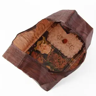 【ENVIROSAX】寬版折疊便當袋—棕色木紋