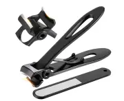 BLack Wide Jaw Opening Oversized Nail Clippers