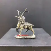 Brass Kirin Mythical Beast Desk Shelter Ornament, Wealth and Fortune Decor Gift