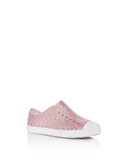 Native Girls' Jefferson Bling Glitter Waterproof Slip On Sneakers - Toddler, Little Kid