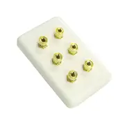 Neotech Premium Pre-Assembled Wall Plate for 3 Speakers Banana Plug NWP64