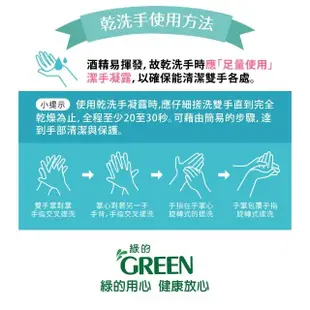 【Green 綠的】水潤抗菌綠茶潔手乳400mlX6+香氛保濕乾洗手凝露_葡萄柚&萊姆40mlX2