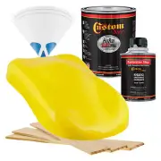 HOT ROD FLATZ INDY YELLOW Quart Kit URETHANE Flat Auto Car Paint Kit
