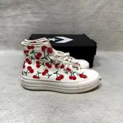 Converse All Star Lift Festival Women's Platform Shoes Cherry Print Size 10 NEW