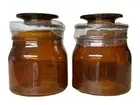 Hearth & Hand Magnolia Amber Apothecary Jars Set Of 2