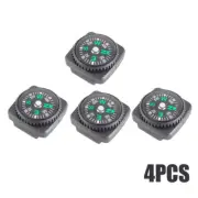 4x Compass For Paracord Bracelet Bag Watch Strap Mount Survival Navigation Tool