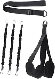 Band Pull up Assist Adjustable Weight/Sizes Versatile with Feet Mat Bar Band Training Equipment for Body Stretching Exercise