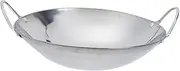 DECOMELODY Stainless Steel Pot Metal Handle Pot Round Bottom Wok for Cooking Single Serving Portable for Home Travel