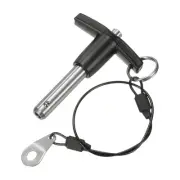 T Handle Lock Pins, 9.5mm Dia. 30mm Usage Length Push-Button Ball Locking Pin