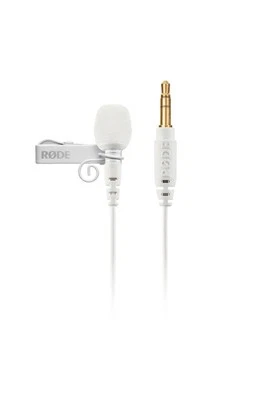 Rode Lavalier GO - White Broadcast-Grade Microphone with 3.5mm TSR Jack