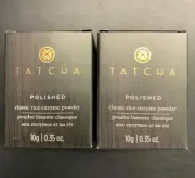 2X TATCHA polished classic rice enzyme powder 10g 0.35 OZ Ea. IN THE BOX