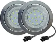 RUEHALF 2-Pack DC 12V Range Hood Lamp 1.5W LED with SM Male Connector Kitchen Hood Light Smoke Exhauster Light White 6000K