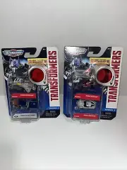 LOT OF 2 MICRO MACHINES Transformers #1 Starscream & Optimus| Sideswipe & Elita