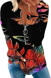 [MOLayys] Synchrony Bank Make Payment on Amazon Card Login,Hoodies Sweatpants Women Winter Fashion Long Sleeve Zipper Flower Feather Print Women Hoodless Sweater (M-B, XXXL), M-b, 3X-Large