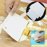 3 Pcs Dough Cutter Scraper Pastry Divider