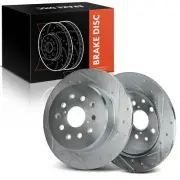 2x Drilled & Slotted Brake Rotors for Lexus GS300 GS400 GS430 IS300 SC430 Rear (for: Lexus)