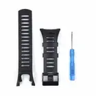 For SUUNTO AMBIT2 REDAMBIT3 SPORT Black Rubber Watch Strap Soft and Sweat proof