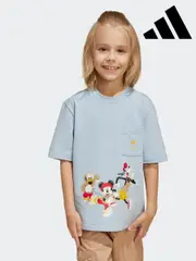 adidas Blue Disney Mickey Mouse and Friends T-Shirt (E37676) | $53