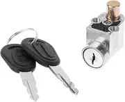 Ignition Switch Ignition Lock Battery Safety Pack Box Lock + 2 Key for Motorcycle Electric Bike Scooter E-bike Motorcycle Ignition Switch Lock