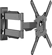 Full Motion TV Wall Mount, TV Monitor Bracket for Most 32-55 Inch, Telescopic Extension Bracket with Articulating Arms, Rotating, Adjustable Tilting, Max up to 110lbs Load Capacity