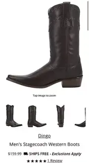 Dingo 814 Stagecoach Brown New Size 12D Made In
