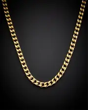 14K 6mm Square Cuban Link Necklace