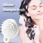 Silicone Massager Shampoo Brush Shower Comb Dandruff Exfoliate Remove Hair Scalp