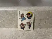 1994 Nintendo Super Mario Bros. NES Vending Machine Temporary Tattoos