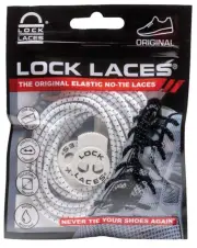 Lock Laces Original No Tie Shoe Laces - White