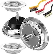 Sink Drain Strainer | 304 Stainless Steel Sink Food Catcher Strainer,Anti-Odor Efficient Kitchens Drainage Filter for Bathroom Apartments Home