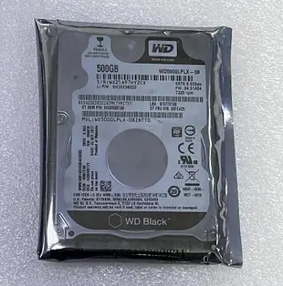 電腦零件WD/西部數據 WD5000LPLX 500G 筆記本硬盤7200轉32M緩存2.5寸黑盤筆電配件