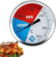 ZALHIN Oven Temperature Meter - Smoker Temperature Meter - Grill Pit Smoker Temp Gauge, 2 Inch Smoker Temperature Meter, Barbecue Oven Temp Gauge