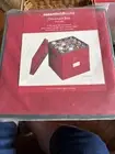 Kmart Essential Home 64 Cube Christmas Ornament Box Red Green 12x12x12" Storage
