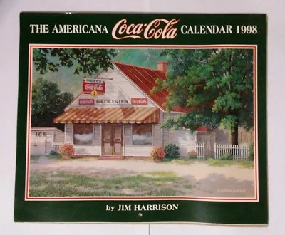 Coca Cola Wall Calendar--Jim Harrison--Coca Cola 1998 (Opened-Unused)
