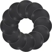sourcing map Plain Faux Blank Vinyl Records, Retro Vinyl Records for Home Studio Room Wall Aesthetic, Black, 7 Inch, Retro