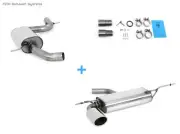 Complete System from Cat Ø70mm-System Audi A3 8P Cabriolet 129x106mm Oval