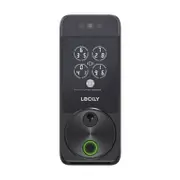 Lockly Black Matte Visage Zeno Smart Deadbolt