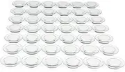 PYJLBX Magnets for Magnetic Board, Pack of 42 Strong, Fridge Magnets, Colourful, Round, Transparent, Small, for Fridge Magnetic Board, Notice Board, Whiteboard (White)