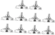 TOGEVAL 10pcs Mini Flag Stands Base for Office Desk Party Decoration Small Flag Holders and Event Displays
