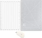 Quick Trimmer Tool for Foil and Paper with Blade, Craft Stamping Foil Paper Cutters Easy Crafting Trimming Tools for Trimming Thin Paper Strips As In Sentiment Strips Easily Cuts Foil To Size (Gray)