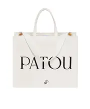 Patou Logo-Printed Top Handle Bag One size White