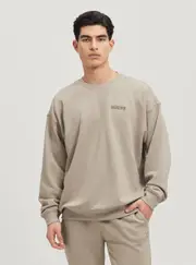 GUESS Eco Beige Emis Active Jumper Size: Small, Polyester