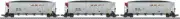 Marklin 3 pc BNSF Hopper Cars partial set from 45666 HO