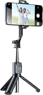 Pocket Selfie Stick - Portable Selfie Stick Tripod - Handheld Tripod Stabilizer Phone Holder with Wireless Remote Control for Recording Sports Group Photos Outdoor Walking Live Streaming