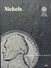 Whitman Nickels Coin Folder Plain #9042