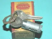 NOS Mopar 1941-1942 Chrysler and Desoto Glove Box Cylinder and Key, 901883