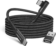 [Basesailor] for Samsung Galaxy S24 Charger Cable 3M,USB C to USB C Cord 100W Right Angle 90 Degree with USB Adapter,Fast Car Charging Cord for Samsung Galaxy S25 S23 S22 S21,A74 A73 A33 A34 A54 A53